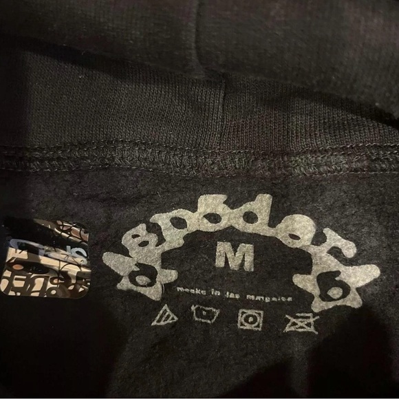 spider hoodie black and yellow medium - Picture 3 of 3